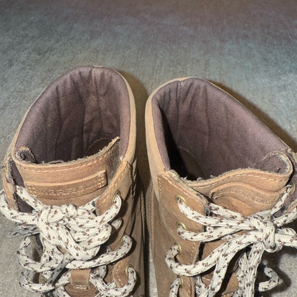 Merrell Women’s Tan Lace Up Wedge Winter/Hiking Ankle Booties Size 8.5 - Picture 14 of 16